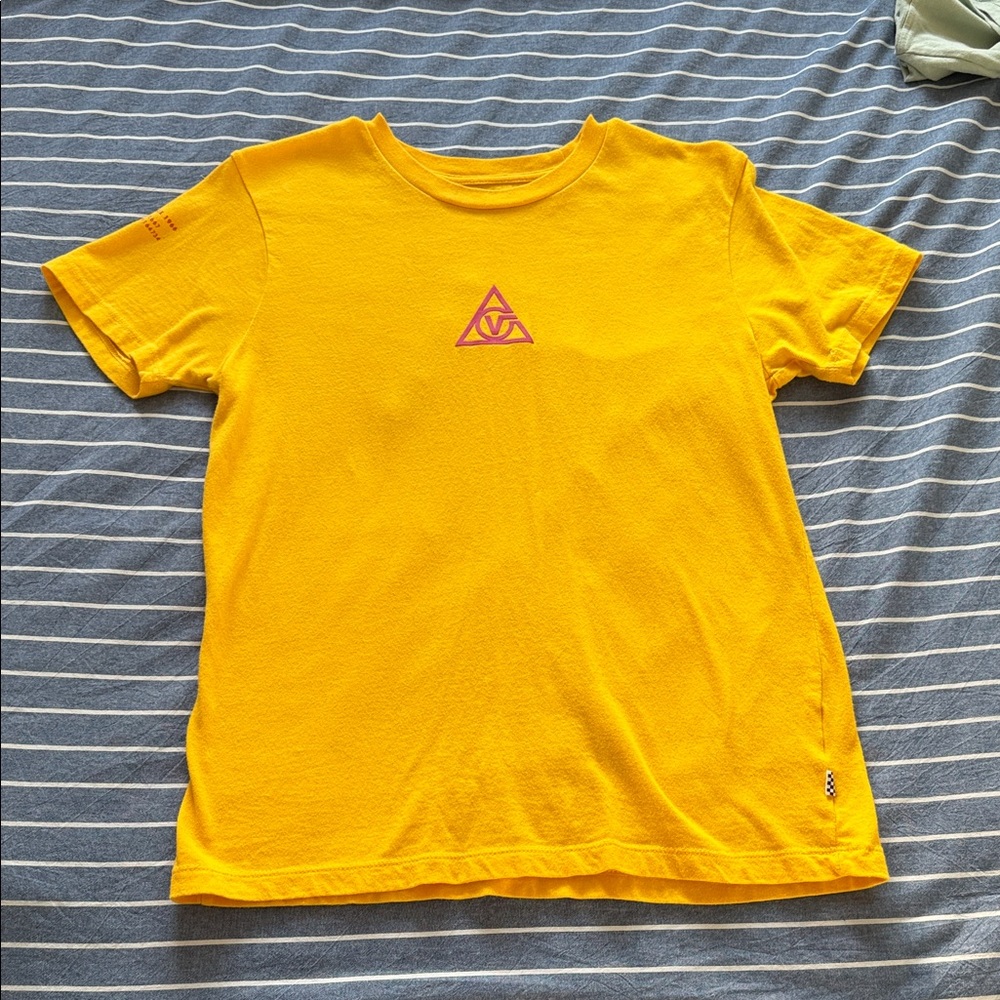 Vans Yellow Tee with Purple Logo
